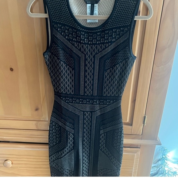 NWOT BCBGMAXAZRIA Jacquard Bandage Dress - Picture 3 of 3